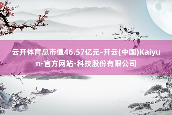 云开体育总市值46.57亿元-开云(中国)Kaiyun·官方网站-科技股份有限公司